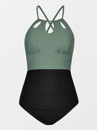 CUPSHE Women's One Piece Swimsuit High Neck Tummy Control Swimwear Bathing Suit - 7DAY'S