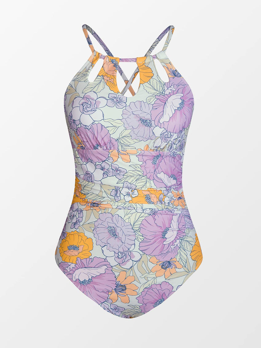 CUPSHE Women's One Piece Swimsuit High Neck Tummy Control Swimwear Bathing Suit - 7DAY'S