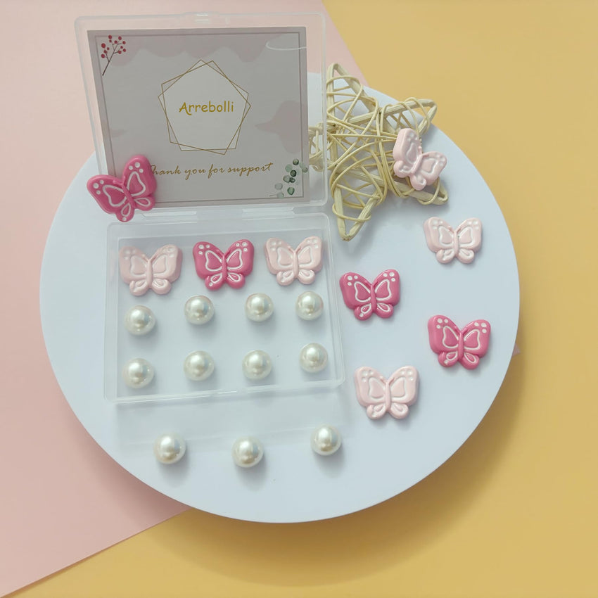 Cute Butterfly Flower Shoe Charms for Girls, 25Pcs Pink Girly DIY Shoe Decoration Charm for Clog Sandals, Party Favor - 7DAY'S