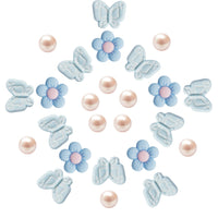 Cute Butterfly Flower Shoe Charms for Girls, 25Pcs Pink Girly DIY Shoe Decoration Charm for Clog Sandals, Party Favor - 7DAY'S