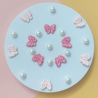 Cute Butterfly Flower Shoe Charms for Girls, 25Pcs Pink Girly DIY Shoe Decoration Charm for Clog Sandals, Party Favor - 7DAY'S