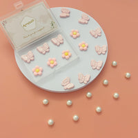 Cute Butterfly Flower Shoe Charms for Girls, 25Pcs Pink Girly DIY Shoe Decoration Charm for Clog Sandals, Party Favor - 7DAY'S