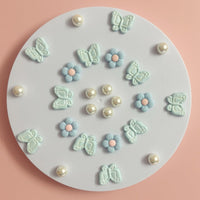 Cute Butterfly Flower Shoe Charms for Girls, 25Pcs Pink Girly DIY Shoe Decoration Charm for Clog Sandals, Party Favor - 7DAY'S