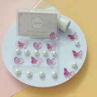 Cute Butterfly Flower Shoe Charms for Girls, 25Pcs Pink Girly DIY Shoe Decoration Charm for Clog Sandals, Party Favor - 7DAY'S