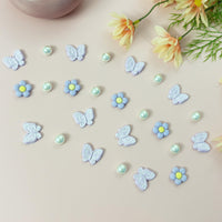 Cute Butterfly Flower Shoe Charms for Girls, 25Pcs Pink Girly DIY Shoe Decoration Charm for Clog Sandals, Party Favor - 7DAY'S