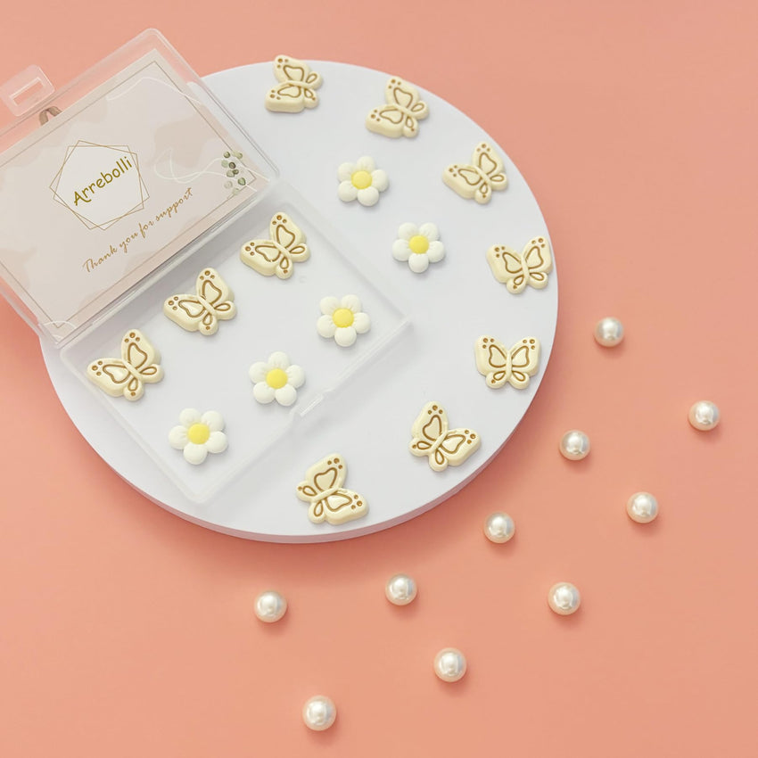 Cute Butterfly Flower Shoe Charms for Girls, 25Pcs Pink Girly DIY Shoe Decoration Charm for Clog Sandals, Party Favor - 7DAY'S