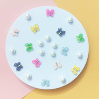 Cute Butterfly Flower Shoe Charms for Girls, 25Pcs Pink Girly DIY Shoe Decoration Charm for Clog Sandals, Party Favor - 7DAY'S