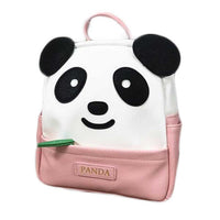 Cute PU Leather Panda Backpack Kids Shoulder Bag Pink Travel Casual Bag Small School Bag - 7DAY'S