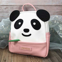 Cute PU Leather Panda Backpack Kids Shoulder Bag Pink Travel Casual Bag Small School Bag - 7DAY'S