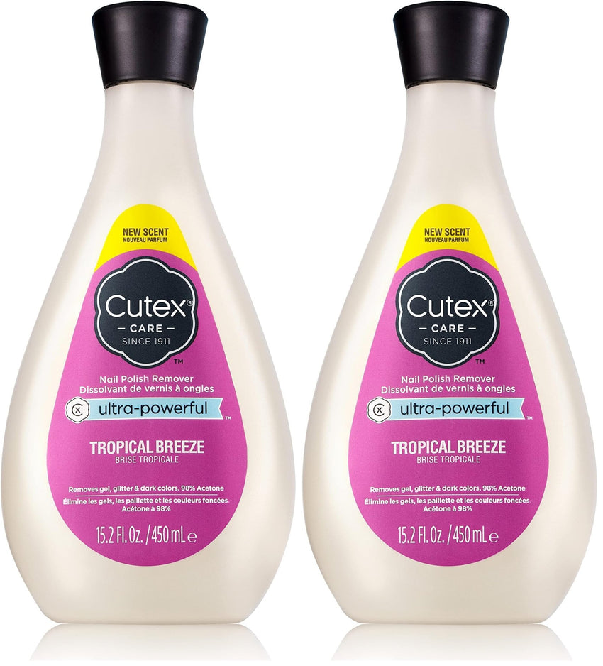 Cutex Gel Nail Polish Remover, Ultra - Powerful & Removes Glitter and Dark Colored Paints, Paraben Free, 6.76 Fl Oz - 7DAY'S