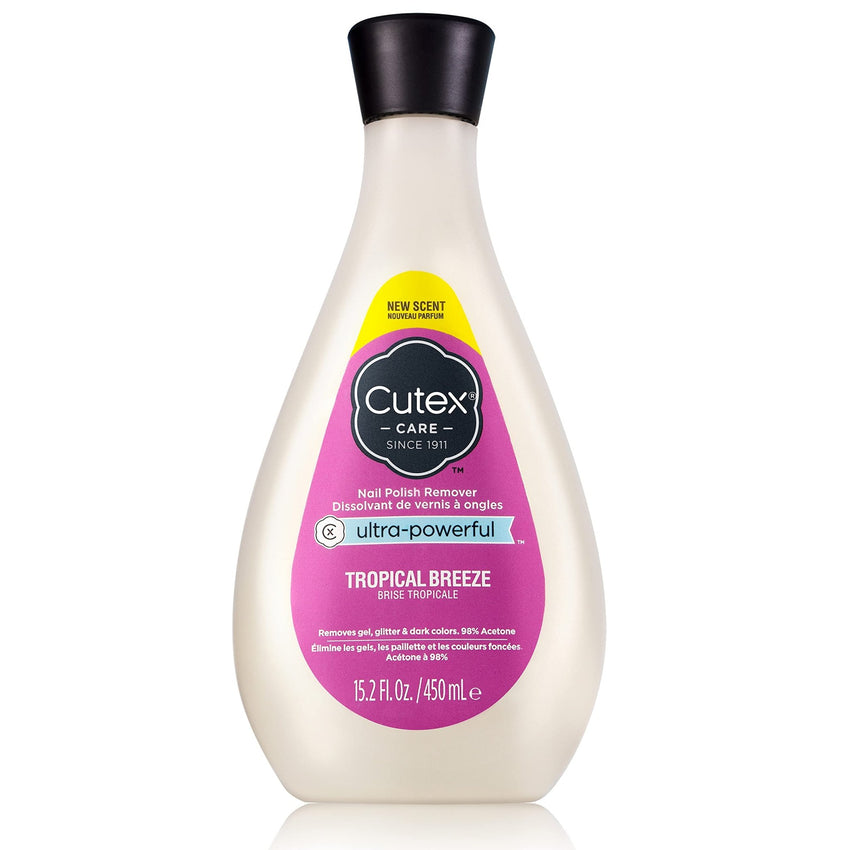 Cutex Gel Nail Polish Remover, Ultra - Powerful & Removes Glitter and Dark Colored Paints, Paraben Free, 6.76 Fl Oz - 7DAY'S