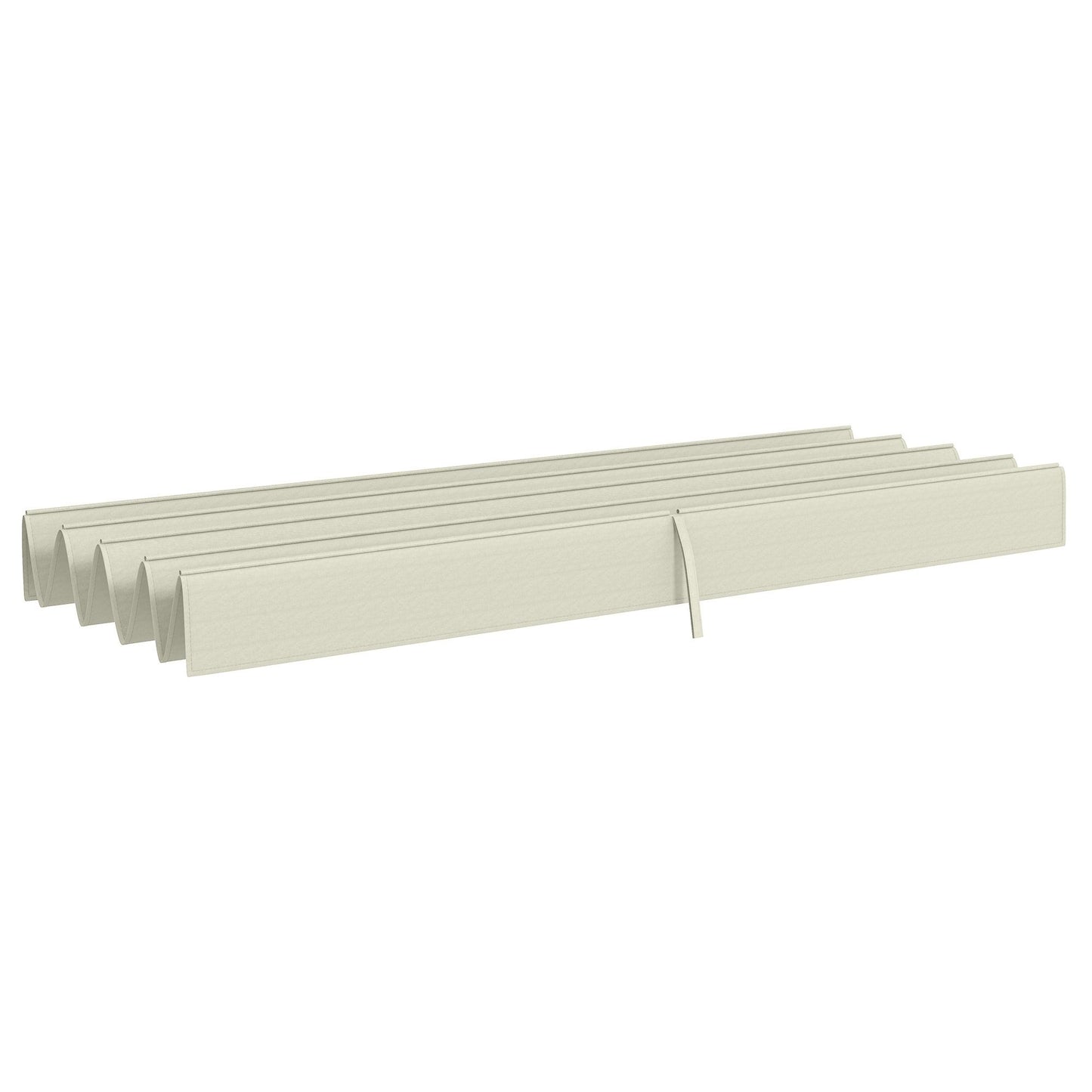 Pergola Canopy, Retractable Sun Shade Cover for 10' x 7' Pergola, UV30+ Protected, Cream White