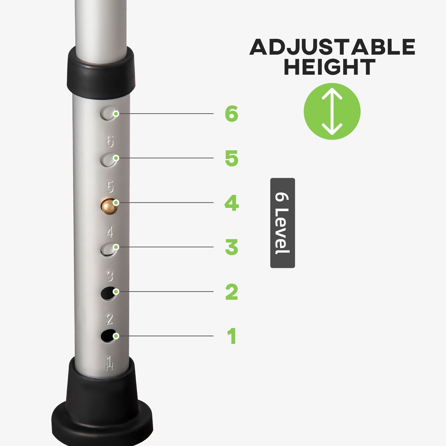 Height Adjustable Shower Chair, 16.7"W Aluminum Shower Stool for Inside Shower with Suction Cup Feet, EVA Padded Bath Seat for Senior, Elderly, Disabled