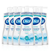Dial Antibacterial Foaming Hand Wash, Fresh Pear, 7.5 fl oz Pack of 6) - 7DAY'S