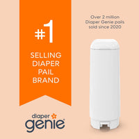 Diaper Genie Easy Roll Refill | 30 Bags Per Refill | Holds Up to 1410 Newborn Diapers | Odor Control | Diaper Pail Refill Bags | Fits Diaper Genie Signature & Platinum Pails - 7DAY'S