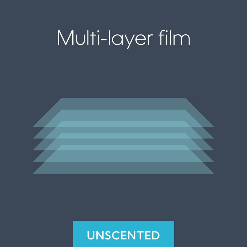 Diaper Genie Essentials Round Refill Pack of 4 | Holds Up to 1280 Newborn Diapers | Features Unscented Continuous Film | Compatible with Diaper Genie Complete and Expressions Pails - 7DAY'S