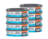 Diaper Genie Essentials Round Refill Pack of 4 | Holds Up to 1280 Newborn Diapers | Features Unscented Continuous Film | Compatible with Diaper Genie Complete and Expressions Pails - 7DAY'S