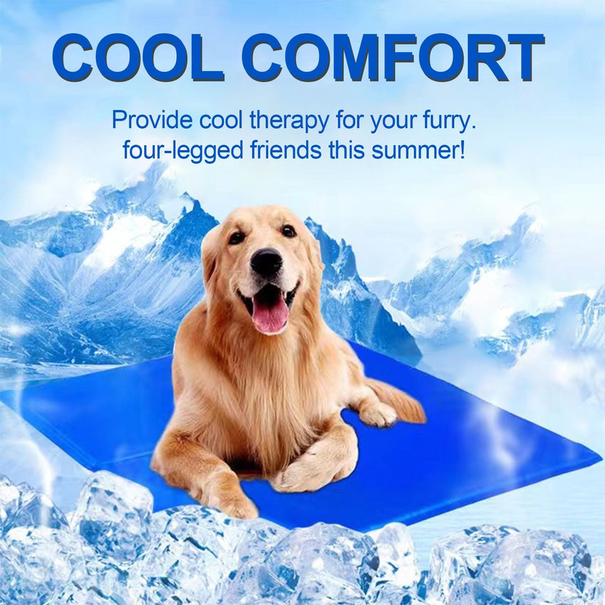 Dog Cooling Mat, Pet Cooling Mat for Dogs and Cats, Pressure Activated Dog Cooling Pad, No Water or Refrigeration Needed, Non - Toxic Gel - 7DAY'S