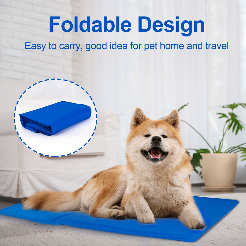 Dog Cooling Mat, Pet Cooling Mat for Dogs and Cats, Pressure Activated Dog Cooling Pad, No Water or Refrigeration Needed, Non - Toxic Gel - 7DAY'S