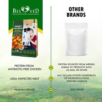 Dog Sweet Potato Wrapped with Chicken Pet Natural Chew Treats Grain Free Organic Meat Human Grade Dried Snacks in Bulk for Training for Small & Large Dogs Sweet Potato - 7DAY'S