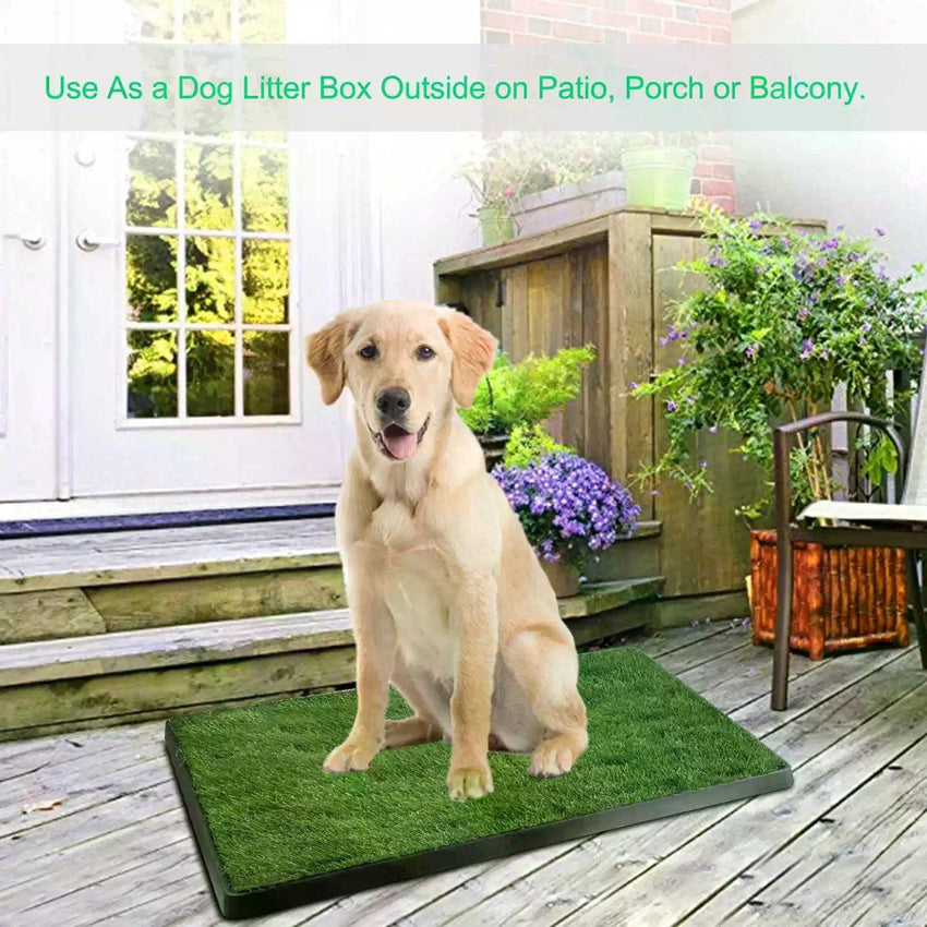 Dog Toilet Training Artificial Grass Mat Pet Cat Toilet Trainer Mat Dog Toilet Tray Lawn - 7DAY'S