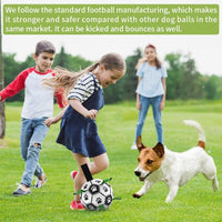 Dog Toys Interactive Pet Football Toys With Grab Tabs Dog Outdoor Training Soccer Pet Bite Chew Balls For Dog Accessories - 7DAY'S