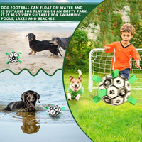 Dog Toys Interactive Pet Football Toys With Grab Tabs Dog Outdoor Training Soccer Pet Bite Chew Balls For Dog Accessories - 7DAY'S