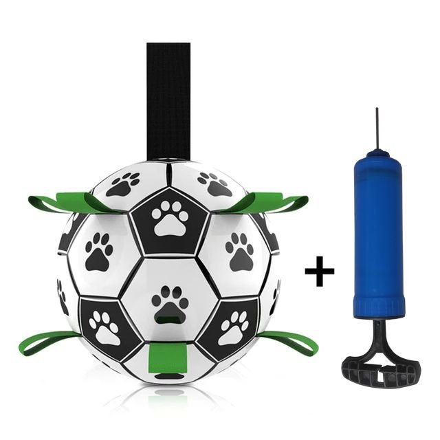 Dog Toys Interactive Pet Football Toys With Grab Tabs Dog Outdoor Training Soccer Pet Bite Chew Balls For Dog Accessories - 7DAY'S