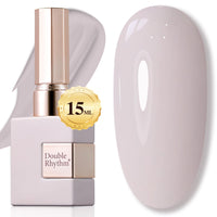 Double Rhythm 15ML Gel Nail Polish Pure Sheer Same Color Same Bottle Soak Off Gel Polish Art Manicure Salon DIY at Home for Women (Milky White - A1075) - 7DAY'S