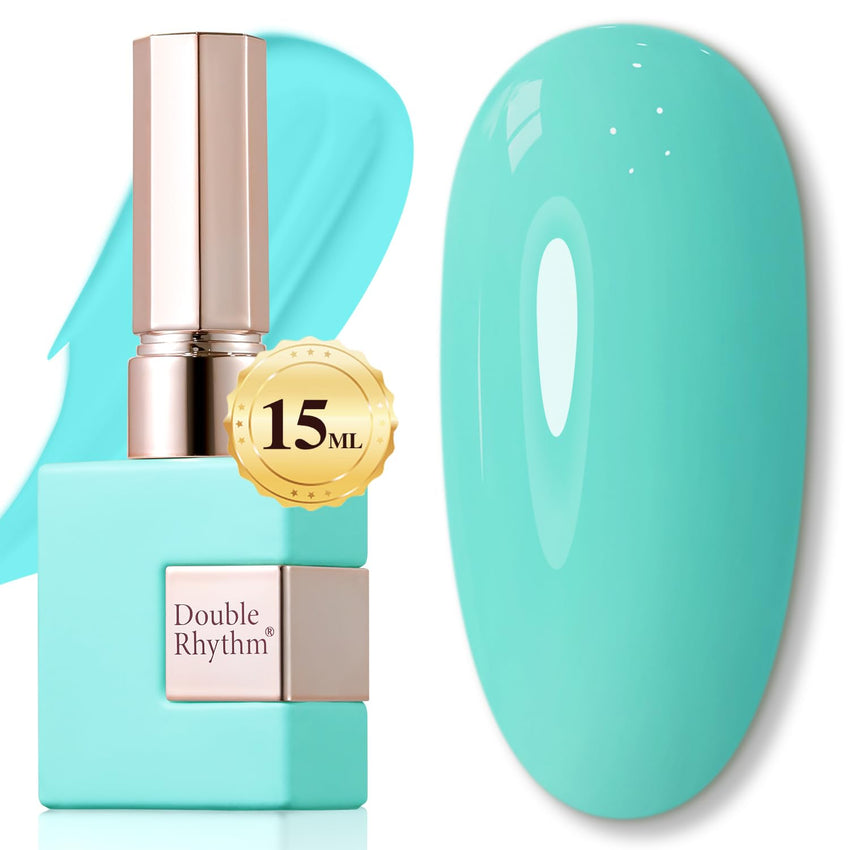 Double Rhythm 15ML Gel Nail Polish Pure Sheer Same Color Same Bottle Soak Off Gel Polish Art Manicure Salon DIY at Home for Women (Milky White - A1075) - 7DAY'S