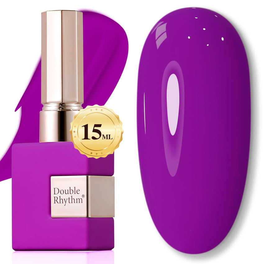 Double Rhythm 15ML Gel Nail Polish Pure Sheer Same Color Same Bottle Soak Off Gel Polish Art Manicure Salon DIY at Home for Women (Milky White - A1075) - 7DAY'S