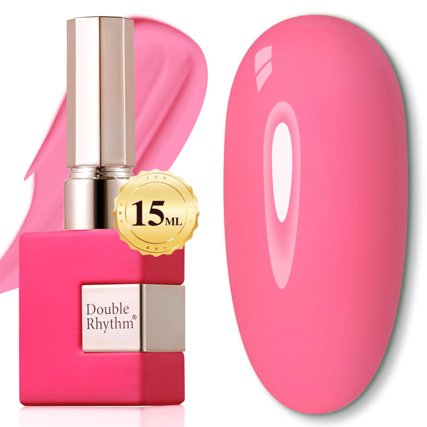 Double Rhythm 15ML Gel Nail Polish Pure Sheer Same Color Same Bottle Soak Off Gel Polish Art Manicure Salon DIY at Home for Women (Milky White - A1075) - 7DAY'S