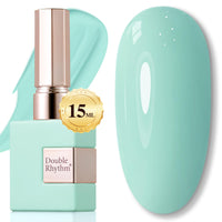Double Rhythm 15ML Gel Nail Polish Pure Sheer Same Color Same Bottle Soak Off Gel Polish Art Manicure Salon DIY at Home for Women (Milky White - A1075) - 7DAY'S