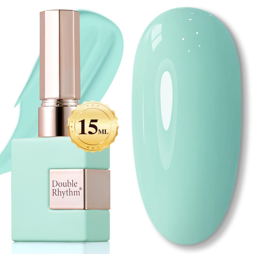 Double Rhythm 15ML Gel Nail Polish Pure Sheer Same Color Same Bottle Soak Off Gel Polish Art Manicure Salon DIY at Home for Women (Milky White - A1075) - 7DAY'S