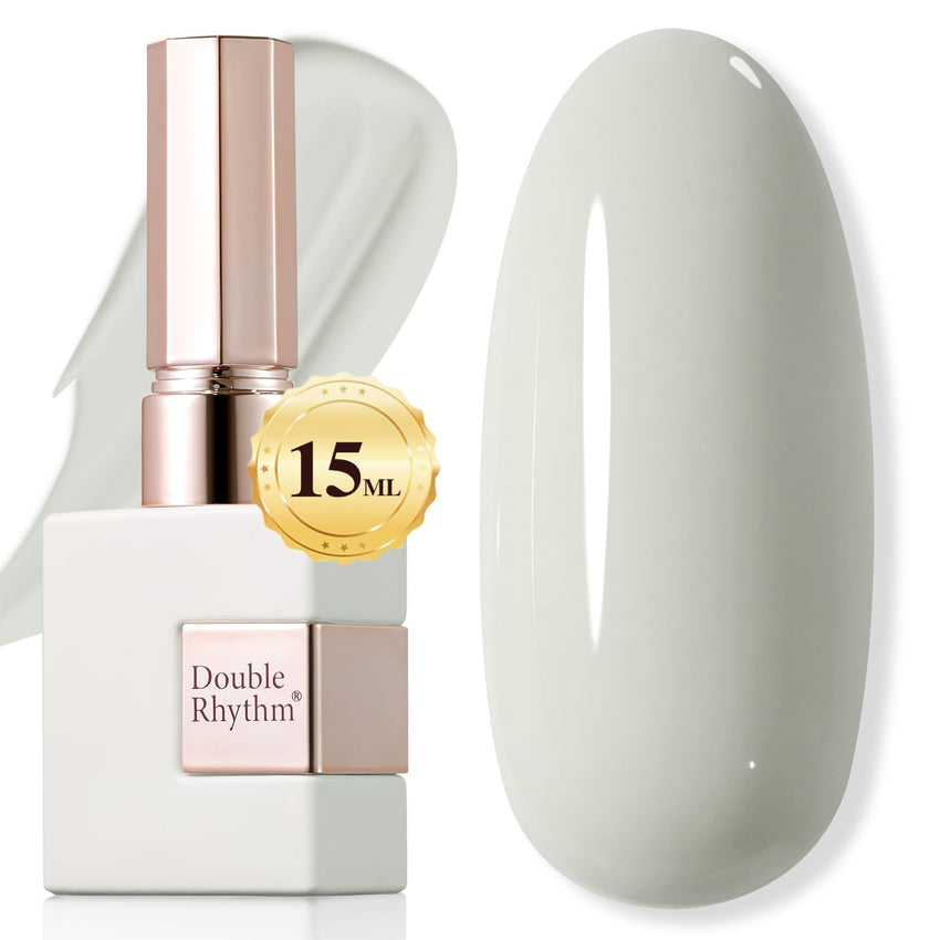 Double Rhythm 15ML Gel Nail Polish Pure Sheer Same Color Same Bottle Soak Off Gel Polish Art Manicure Salon DIY at Home for Women (Milky White - A1075) - 7DAY'S