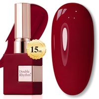 Double Rhythm 15ML Gel Nail Polish Pure Sheer Same Color Same Bottle Soak Off Gel Polish Art Manicure Salon DIY at Home for Women (Milky White - A1075) - 7DAY'S