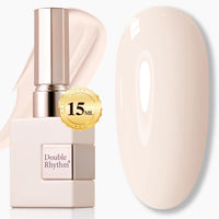 Double Rhythm 15ML Gel Nail Polish Pure Sheer Same Color Same Bottle Soak Off Gel Polish Art Manicure Salon DIY at Home for Women (Milky White - A1075) - 7DAY'S