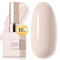 Double Rhythm 15ML Gel Nail Polish Pure Sheer Same Color Same Bottle Soak Off Gel Polish Art Manicure Salon DIY at Home for Women (Milky White - A1075) - 7DAY'S