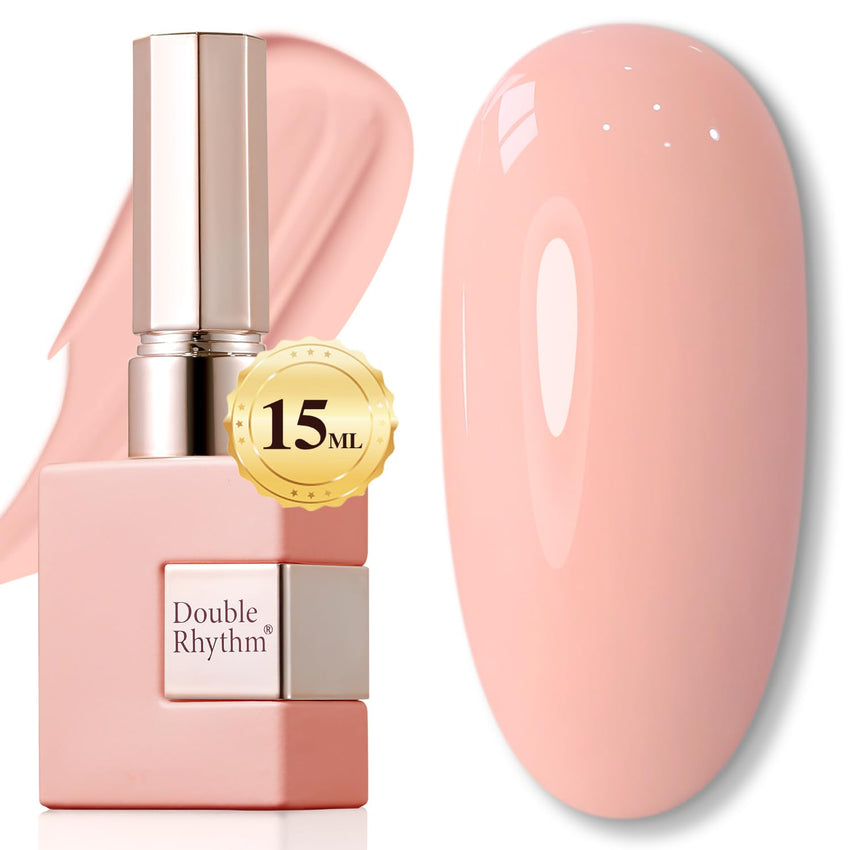 Double Rhythm 15ML Gel Nail Polish Pure Sheer Same Color Same Bottle Soak Off Gel Polish Art Manicure Salon DIY at Home for Women (Milky White - A1075) - 7DAY'S