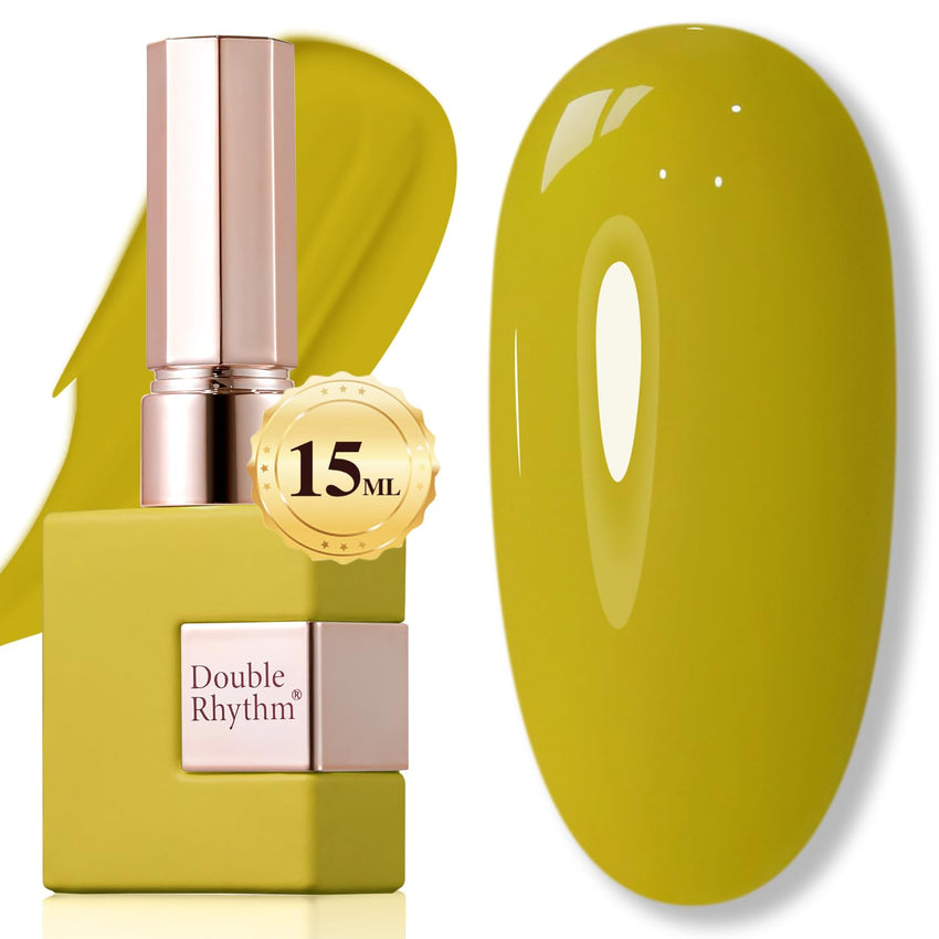 Double Rhythm 15ML Gel Nail Polish Pure Sheer Same Color Same Bottle Soak Off Gel Polish Art Manicure Salon DIY at Home for Women (Milky White - A1075) - 7DAY'S