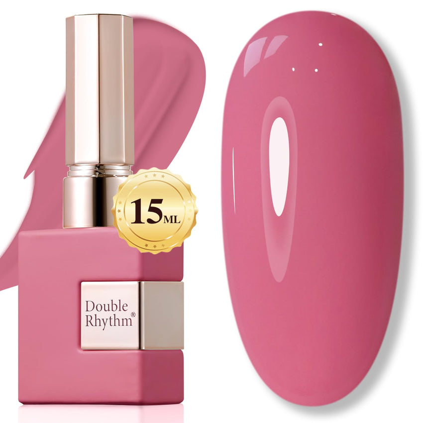 Double Rhythm 15ML Gel Nail Polish Pure Sheer Same Color Same Bottle Soak Off Gel Polish Art Manicure Salon DIY at Home for Women (Milky White - A1075) - 7DAY'S