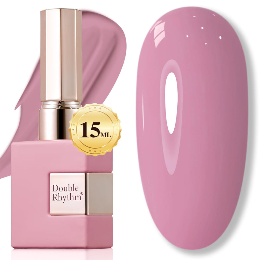 Double Rhythm 15ML Gel Nail Polish Pure Sheer Same Color Same Bottle Soak Off Gel Polish Art Manicure Salon DIY at Home for Women (Milky White - A1075) - 7DAY'S