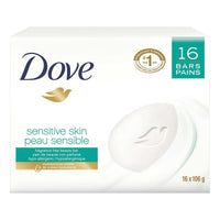 Dove Beauty Bar Soap Sensitive, 8 Bars for Sensitive Skin, Fragrance Free and Hypoallergenic 3.75 oz - 7DAY'S