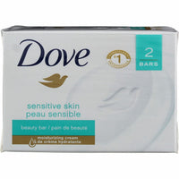 Dove Beauty Bar Soap Sensitive, 8 Bars for Sensitive Skin, Fragrance Free and Hypoallergenic 3.75 oz - 7DAY'S