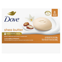 Dove Beauty Bar Soap Shea Butter, 8 Count - 7DAY'S