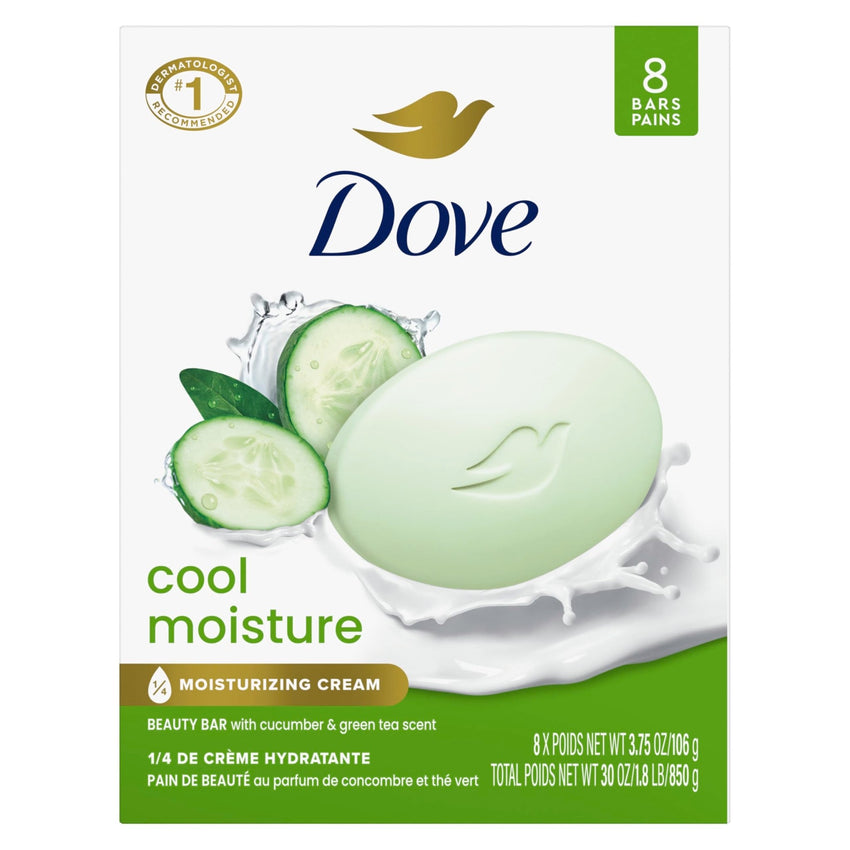 Dove Beauty Bar Soap Shea Butter, 8 Count - 7DAY'S