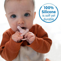 Dr. Brown’s HappyPaci 100% Silicone Pacifier 0 - 6m, BPA Free, White, Pink, Light Pink 3 - Pack - 7DAY'S