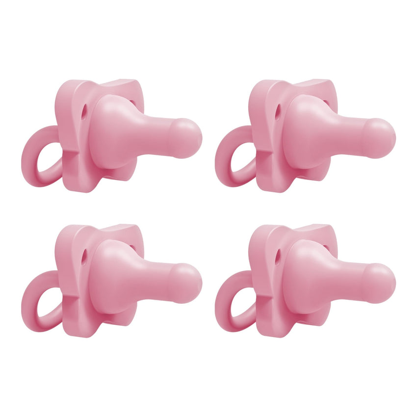 Dr. Brown’s HappyPaci 100% Silicone Pacifier 0 - 6m, BPA Free, White, Pink, Light Pink 3 - Pack - 7DAY'S