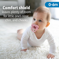 Dr. Brown’s HappyPaci 100% Silicone Pacifier 0 - 6m, BPA Free, White, Pink, Light Pink 3 - Pack - 7DAY'S