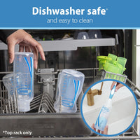 Dr. Brown's Natural Flow Anti - Colic Options+ Narrow Baby Bottle, 8 oz/250 mL, with Level 1 Slow Flow Nipples, 0m+, 4 Pack - 7DAY'S